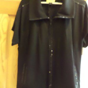 ST. JOHN SPA JACKET~Color: Cavier~Size: Medium~Dolman shoulder w/ Cap ~NWT $495